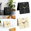 Acrylic Analog Table Clock, Silent, Decorative for Living Room Shelf