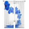Flower Pure Orchid Water Surface Window Curtains Living Room Tulle Curtains Kitchen Decor Kids Room Curtain Window Treatment
