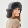 Cappello Lei Feng Inverno da Donna per Equitazione All'Aperto Cappello Caldo Antivento Freddo Cappello con Paraorecchie in Pelliccia di Coniglio