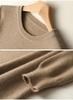 Women's Pure Wool Ruffle Knit Dress - Mid-Length, Long Sleeve, Loose Fit