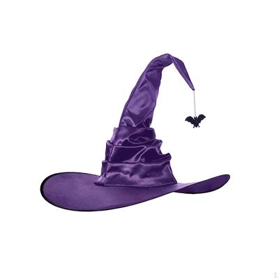 Halloween Witch Hats Cosplay Costume Accessories Wide Brim Adult Wizard
