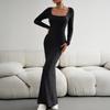 Women's Maxi Dress Womens Casual Long Sleeve Dress Party Long Dresses