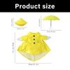Porch Geese Waterproof Costume Plastic Raincoat And Umbrella Set For 17 Inch Yard Decoration
