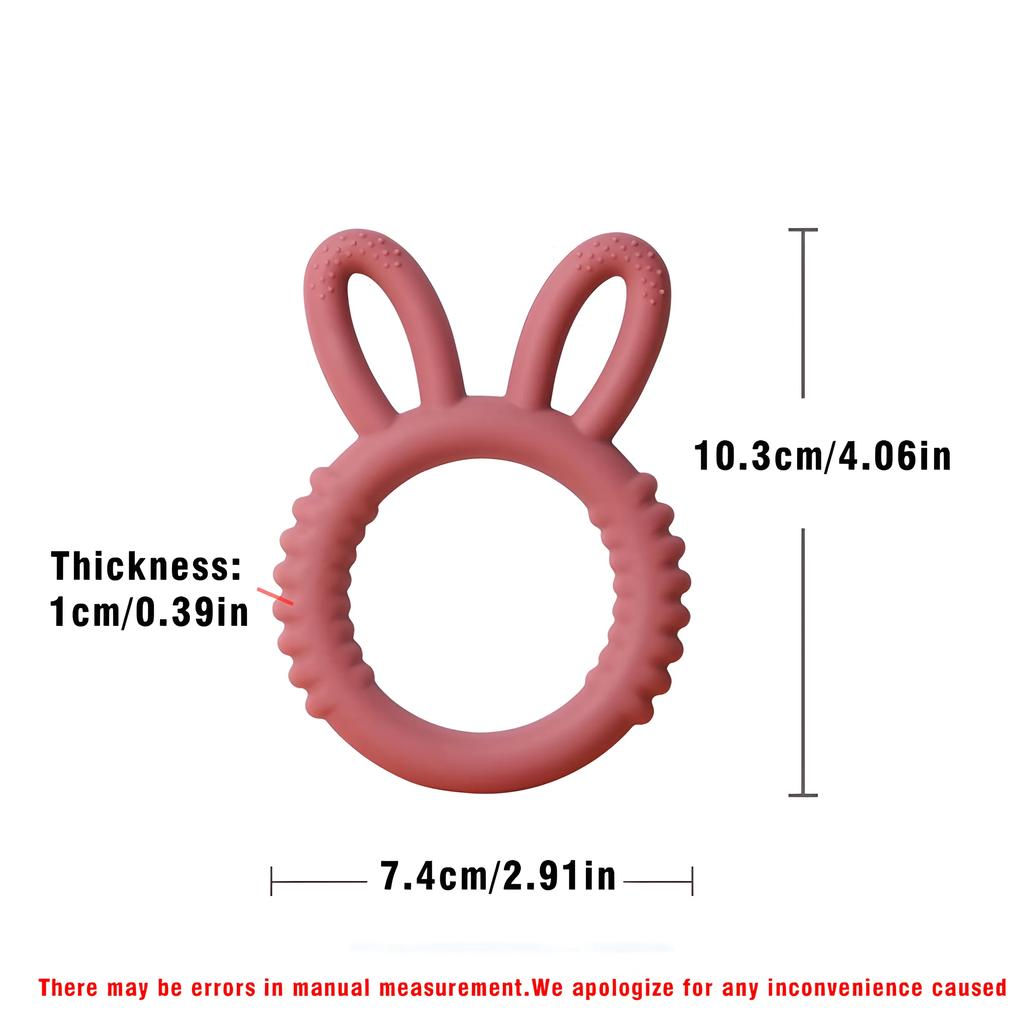 Non-Toxic Baby Silicone Teether Bunny Baby Pacifier Bite Happy Children Teething Toys Maternity & Baby Products