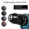 3 IN 1 520N.M 13mm 10mm Chuck Torque Electric Drill Flat Hammer Impact Drilling Electric Screwdriver for 18V Battery