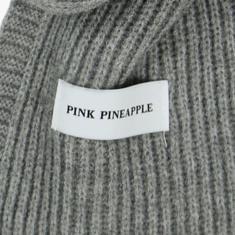 PINK PINEAPPLE BASIC RIB MUFFLER_GREY