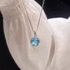 Natural White Chalcedony Round Pendant Necklace with Adjustable Chain for Everyday Wear and Special Occasions