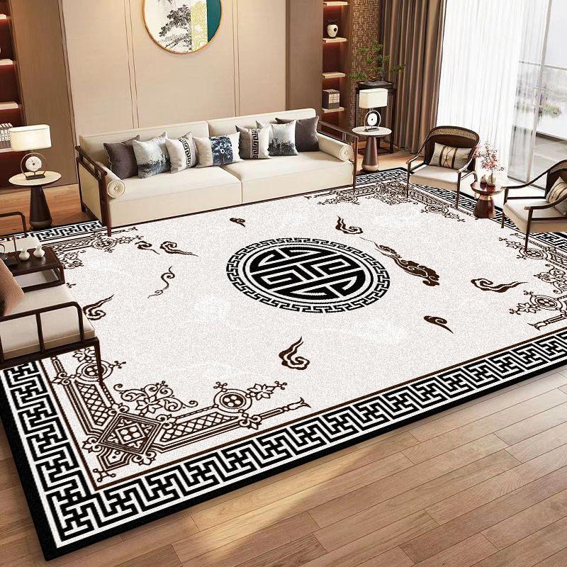 New Chinese Style Luxury Carpet Living Room Large Area Coffee Tables Non-slip Rugs Art Decoration Bedroom Washable Floor Mats