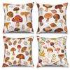 Plant Leaf Flower Pillowcase Farmhouse Home Sofa Car Decorative Mushroom Cushion Cover