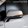 Alphard Vellfire Série 30 Conjunto de Lentes de Seta de Espelho de Porta LED Setas Sequenciais de Espelho de Porta AVEST Seta Vertical Sinais de Seta Sequenciais de Espelho Lateral (Deixou