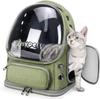 Cat Backpack Carrier, Breathable Large Space Bubble Pet Backpack for Kitty Small Dog Up To 15lbs, Transparent Pet Carrier