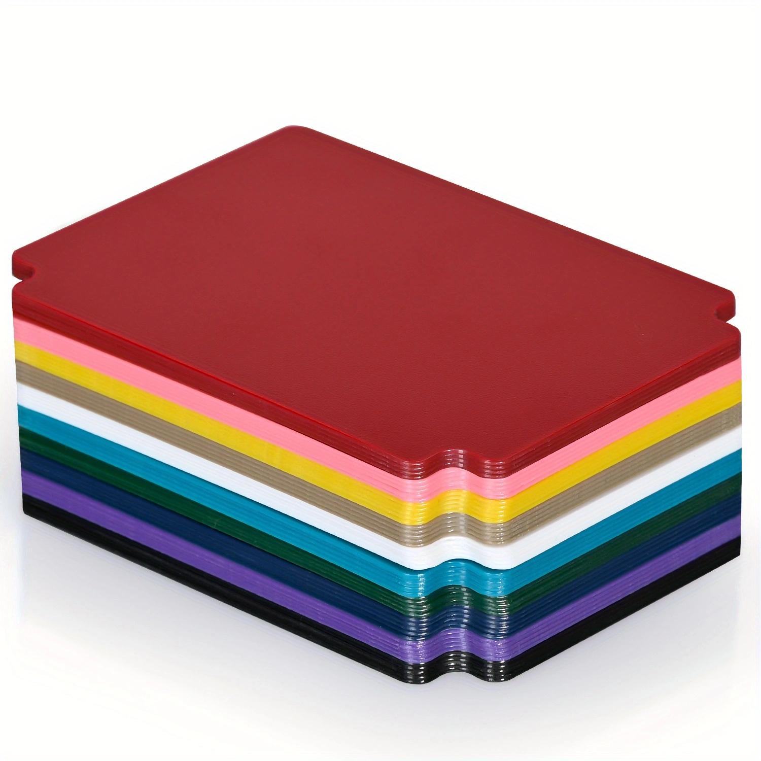 

10 Colors Trading Card Dividers with Tabs Fits for TCG 3.76 x 2.75 Inch Storage Box Multicolor Separators