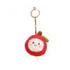 Lychee Fruit Plush Pendant: Cute Doll Figure Keychain Bag Charm