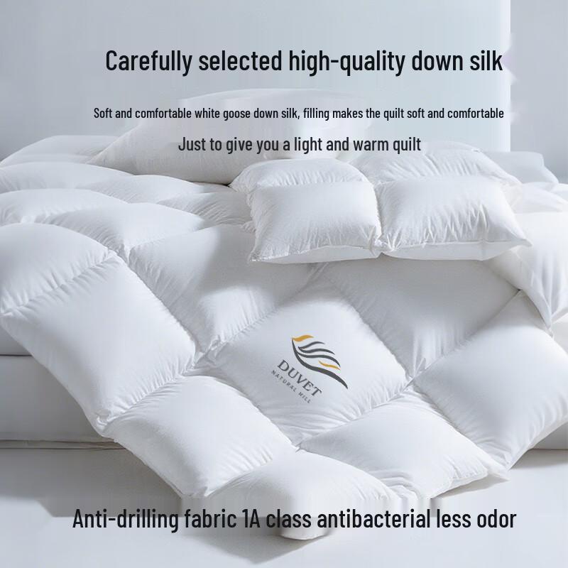 Muji A-Class Antibacterial 100% White Goose Down Winter Comforter