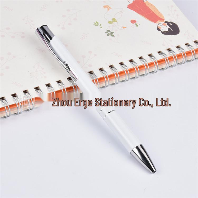 In-Stock Aluminum Ballpoint Pen with Laser-Engraved Logo - Ideal for Company Events and Promotional Gifts