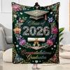 Graduation Motivation Blanket Comfortable Great for Office Seaside Couch Four Seasons Universal Stylish Decor