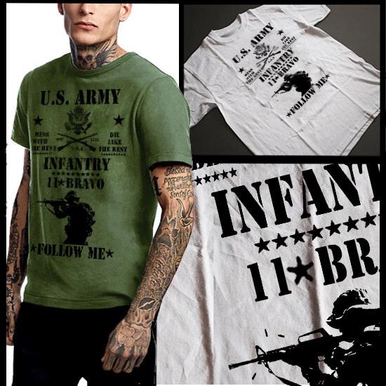 

Army Infantry T-Shirt 11 Bravo Veterans Day Combat Arms American Warrior Tee S