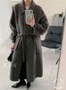 Korean Style Double-Sided Wool Coat for Women - Autumn/Winter Collection