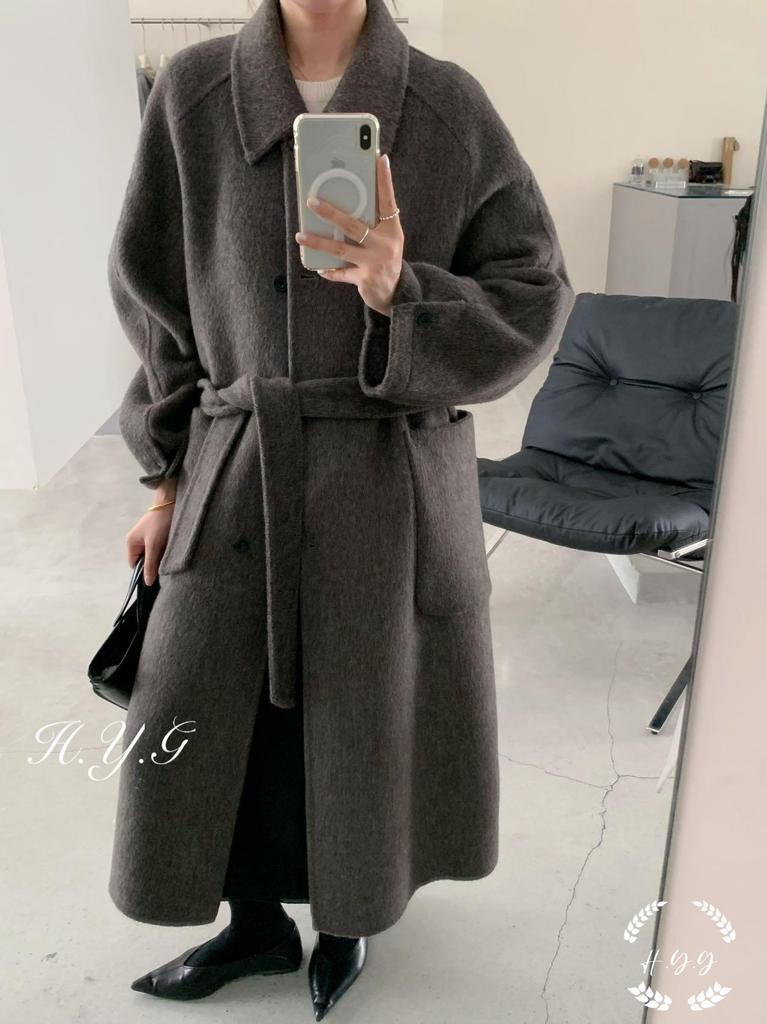 Korean Style Double-Sided Wool Coat for Women - Autumn/Winter Collection