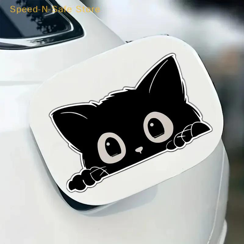 1/2 PCS Protective Vinyl Car Cover With Waterproof PVC Decals – Stylish Accessory Featuring An Adorable Cat Design