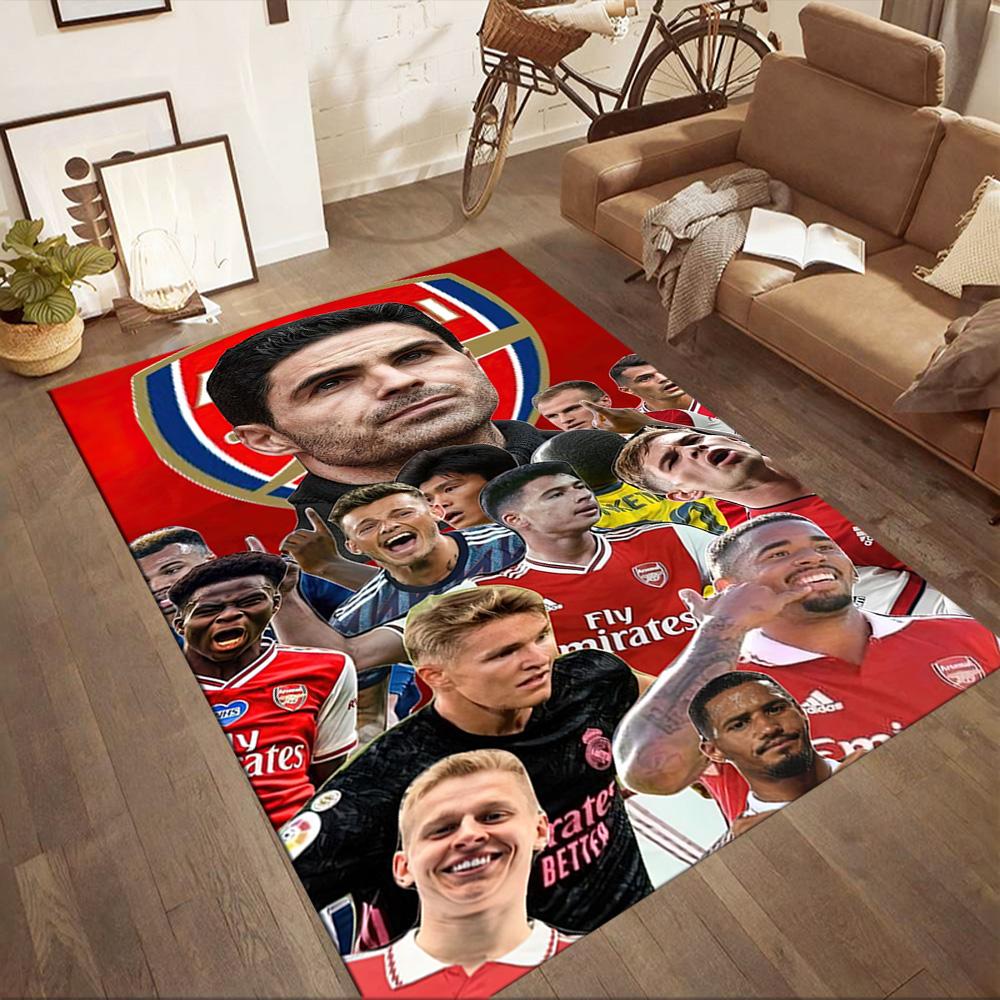 Arsenal Floor Rug Office Rug Perfect for Decorate Room Hallway Entryway Bedrooms Anti-slip Rug Anime Office Decor Perfect Gift for Friends & Family