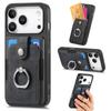 Magnetic Ring Holder Cards Solt Wallet Protective Leather Case for IPhone 17 Pro Max 16 Plus 15 14 13 12 11 Air 16E Phone Cover