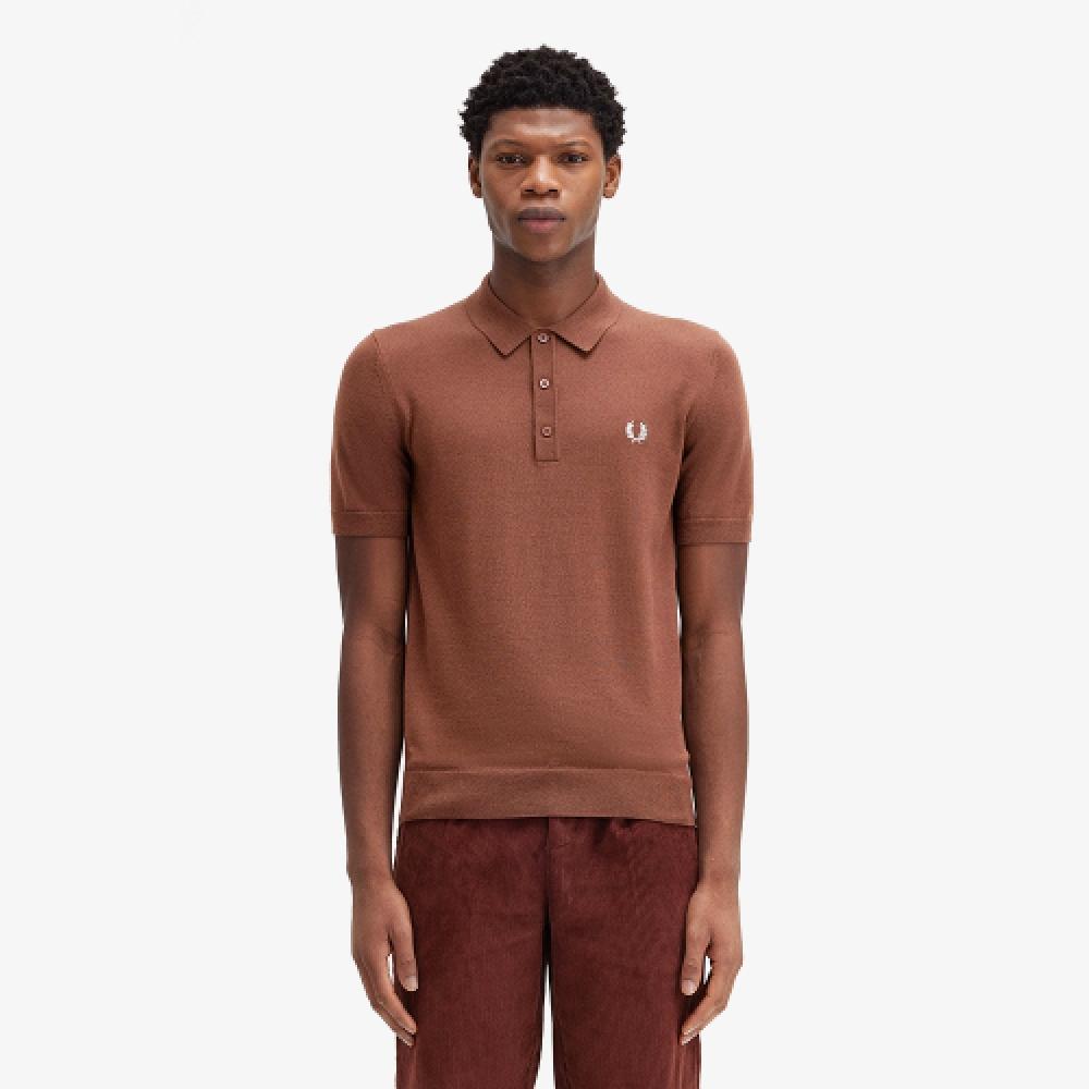 

FRED PERRY [Sharp] Classic Merino Wool Knit Shirt S54 AFPM2437623 S54