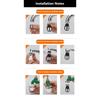 HOMZY 360° Rotating Kitchen Faucet Pressurized Anti-Splash Extended Filter Foam Universal Faucet Head Sprayer for Kitchen
