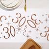 18 30 50 60 70th Birthday Table Runner Birthday Table Party Supplies Rose Gold Hot Stamping Mesh Table Runner Birthday Decor