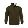 Men's Waffle Knit High Collar Half-Zip Pullover Sweatshirt - Autumn Casual Outdoor Style