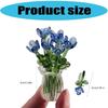 Handcrafted Glass Flowers Crystal Flower Figurine for Desk and Shelf Decoration Home Decors Piece