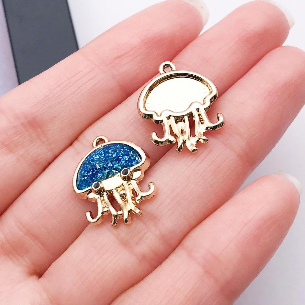 UV Zinc Alloy Jellyfish Pendant Jewelry Kit