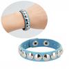 Modern Unisex Spiked Wrist Bangle Bracelet Featuring PU Leather And Stylish Metallic Detail For Everyday Wear