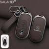CRX1 Leather Car Key Case Cover Keychain For Mercedes Benz W205 W213 X253 W222 W206 W223 X254 EQE EQS A C E S GLC EQ Series 2015-2026