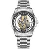 LIGE Top Brand Men's Watch Skeleton Quartz Watch Watch Gold Retro Fashion Men's Watch Men's Gift Top Brand Luxury Reloj Hombre
