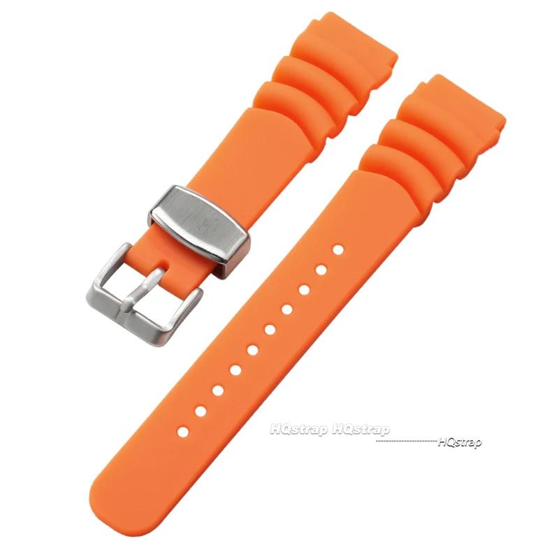 Silikonarmband für Seiko 20mm 22mm Uhrenarmband Sportarmband Herren Damen Wasserdicht Tauchen Silikonarmband Ring Dornschließe Gürtel