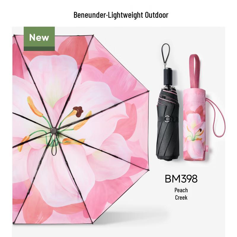 Beneunder Wildflower UV Protection Tri-fold Umbrella