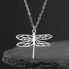 Dragonfly Pendant Stainless Steel Necklace For Men And Women Fashionable And Cute Animal Birthday Gift Jewelry Gift New Style