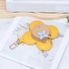 Hanging Ornaments Pendants Fashion Real Leather Women's Bag Charm Sunflower Design Small Bag Buckle Accessory Keychain Jewelry