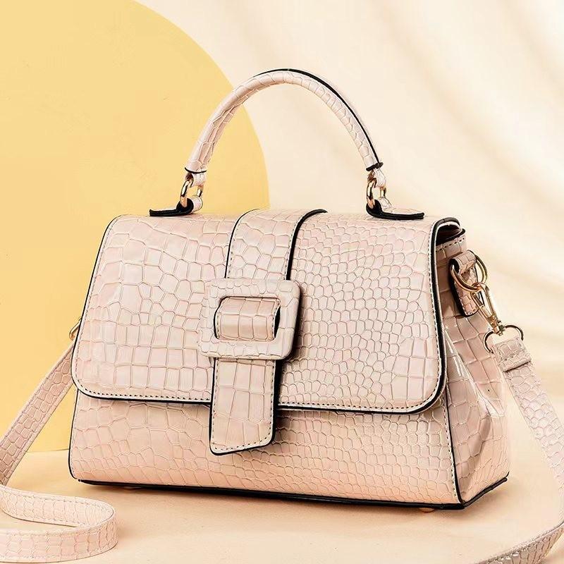 Versatile Stone Pattern Pu Women's Shoulder Bag With Soft Structure And Large Storage