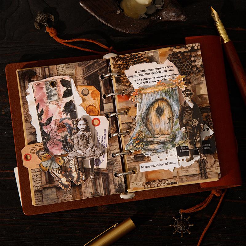 Retro Material Tape for a Beautiful Day Memory Series Base Collage Decoration DIY