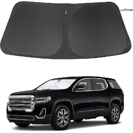 TINGLU Sun Shade For Tesla Model X Tesla X 2016-2024 2025 Accessories Windshield Sun Shade Window Shade UV Rays Protection Sun Visor Cover With