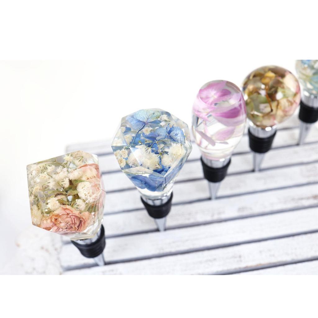 5 Pieces Silicone Wine Bottle Stopper Mold Crystal Resin Casting Mould