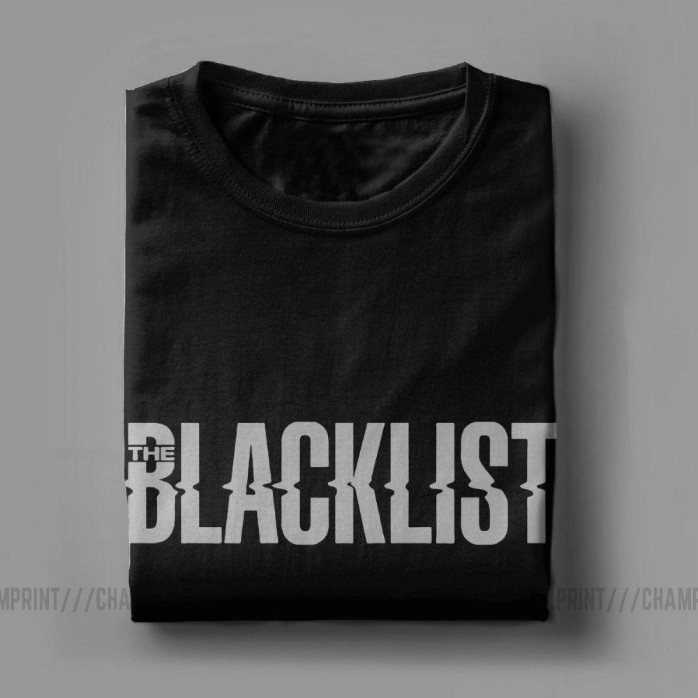 Men Good Tv Series The Blacklist T Shirt Reddington Raymond Red Hat Fandom Crime Cotton Short Sleeve Tees 4XL 5XL 6XL T-Shirts