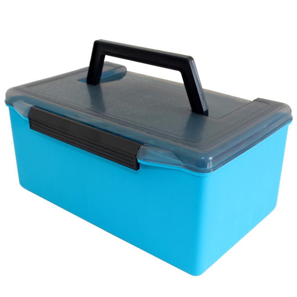 Fishing Box 52 Grid Plastic Tackle Box Lined Box Squid Jig Hard Lures Tool Case Portable Fishing Storage Organizers