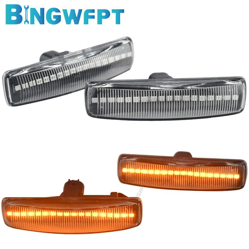 Dynamic Turn Signal Smooth Flowing Light OE Plug LED Side Marker Light For Land Rover Discovery 3 4 Freeland 2 Range Rover Sport
