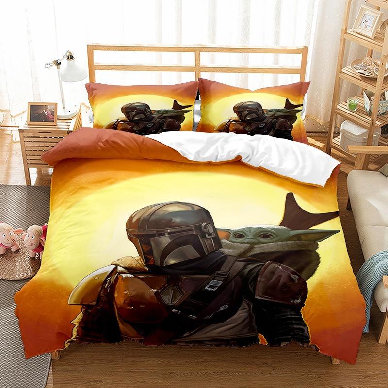 Yoda Duvet Cover Pillowcase Bedding Bedroom Decoration Children Gift Adult Single Double Bed Large Sizezip Duvet Cover