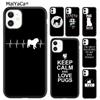 MaiYaCa Pug Dog Love Heartbeats Phone Case Cover For iPhone 17 Air 16 15 Plus 11 12 13 14 Pro Max Coque