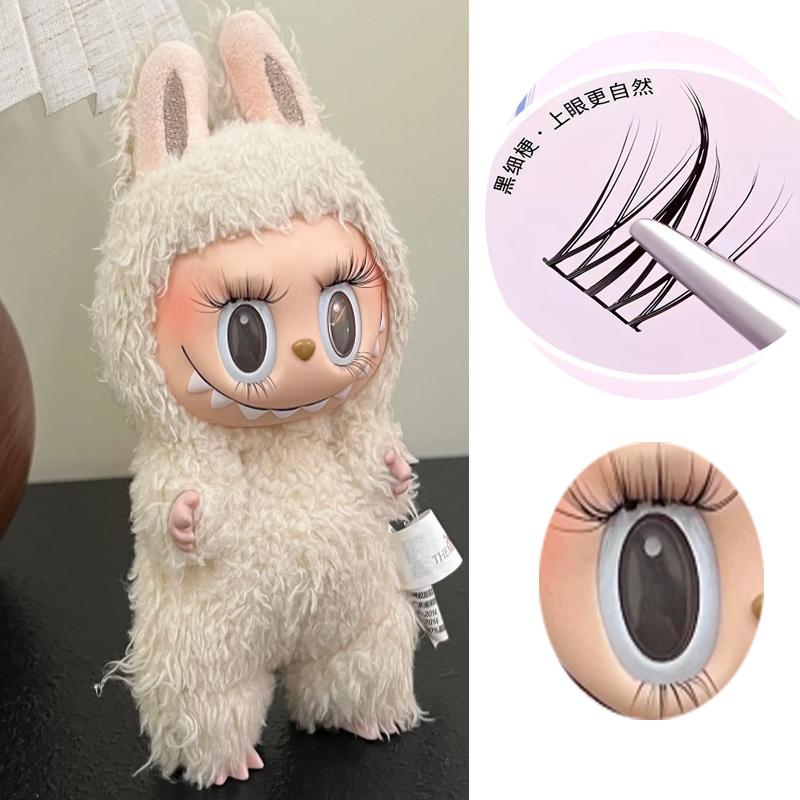 

Suitable for labubu doll s simulated false eyelashes, with big and vivid eyes (no doll included)