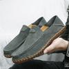 Spring and autumn men's large size handmade bean shoes comfortable casual breathable board shoes splicing dad shoes